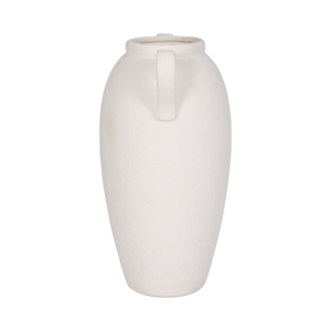 Vaso in ceramica con manici testurizzati per l'arredamento del soggiorno e come complemento decorativo per la casa, vaso decorativo per fiori. - Product Image 4