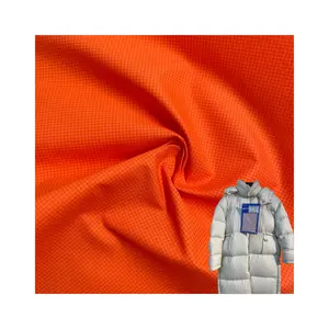 2024 nueva tela de poliéster 50D a cuadros impermeable cálida a prueba de algodón para chaqueta a prueba de algodón