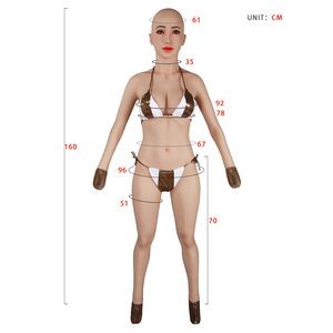 Prothèses mammaires en silicone pour homme, effet corps entier, avec tête, pour travestis, transgenres et drag queens - Product Image 4