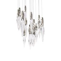 2024 Art moderne italien minimaliste or villa hôtel escaliers luxe led haute qualité suspensions suspension