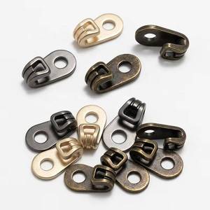 Accesorios de encaje negro dorado para mujer y hombre, decoración de metal ecológica para botas, ojales para zapatos, gancho táctico de liberación rápida - Product Image 1