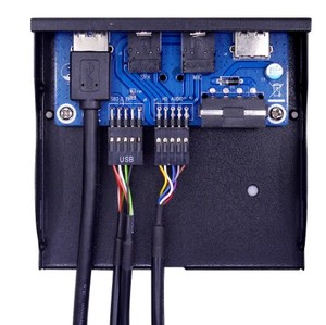 20 Pin 4 พอร์ต USB <span class=keywords><strong>3</strong></span>.0 แผงด้านหน้า USB 2.0 ฮับ HD เสียง <span class=keywords><strong>3</strong></span>.5 มม.หูฟังแจ็คอินเทอร์เฟซ MIC สําหรับ PC เดสก์ท็อป <span class=keywords><strong>3</strong></span>.5" <span class=keywords><strong>Floppy</strong></span> Bay - Product Image 2