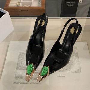 Escarpins Femme Sandalias Party Crystal Slingback <b>Pumps</b> 2025 Luxury High Heels Shoes for Women - Product Image 2