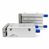 Cylindre pneumatique guidé à trois tiges TCL16X50S, actionneur linéaire à double effet en alliage d'aluminium pour l'automatisation industrielle et les machines CNC