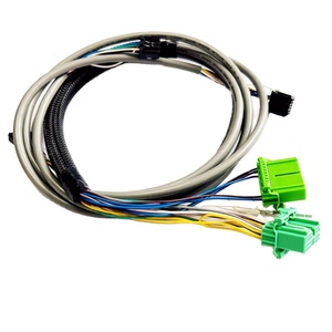 Faisceau de câblage automobile personnalisé avec connecteurs multi-pins verts pour module de commande de véhicule - Product Image 1