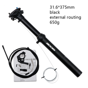 급상승 철사 통제 MTB 점적기 조정가능한 유압 좌석 포스트 신속 이탈 30.9/31.6mm 상승 좌석 관