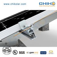 Supports de panneaux solaires CHIKO pour toits plats, kits de support triangulaires, angle d'installation de 5 à 25 degrés, garantie de 10 ans, compatibles avec la plupart des modules JIS