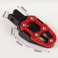 Pédales universelles en alliage d'aluminium à angle réglable pour moto, scooter, VTT, vélo électrique - Repose-pieds confortables