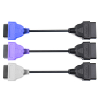 Juego de 3 Conectores de Escáner OBD 2 para Automóvil, Cable Adaptador de Diagnóstico MultiECUScan para Escaneo de Múltiples ECU, para Escaneo de ECU Fiat, 3 Colores