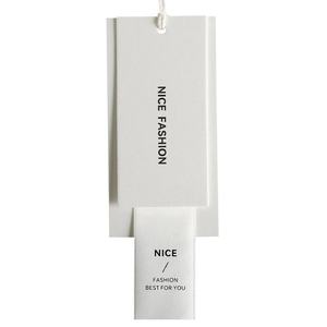Étiquettes de vêtements sur mesure haut de gamme pour hommes et <span class=keywords><strong>femmes</strong></span>, étiquettes en papier épais, marques personnalisées, modèle 0422 - Product Image 5