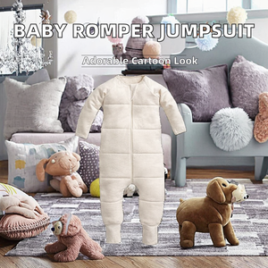 ชุดรอมเปอร์เด็กทารกผ้าฝ้าย 100% ระบายอากาศได้ดี แบบ unisex คุณภาพสูง สำหรับฤดูใบไม้ผลิและฤดูใบไม้ร่วง น่ารัก ลายการ์ตูน นุ่มสบาย เหมาะสำหรับเด็กผู้ชาย - Product Image 2