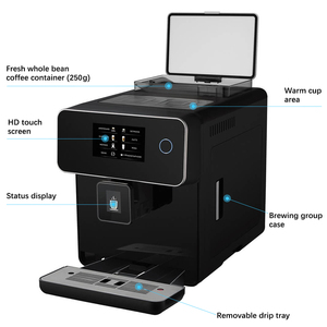 Máquina de Café Espresso Profesional Inteligente, Totalmente Automática, con Pantalla Táctil, Comercial, Negra, Personalizada de Fábrica - Product Image 2