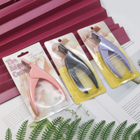 Coupe-faux ongles en forme de U couleur Macaron Coupe-faux ongles Coupe-pointe Ciseaux en acrylique Outils en acier inoxydable