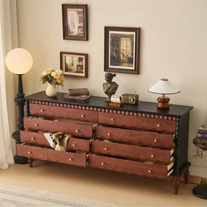 <span class=keywords><strong>Commode</strong></span> en chêne massif minimaliste moderne, <span class=keywords><strong>commode</strong></span> haute pour chambre à coucher, buffet long pour salon - Product Image 3