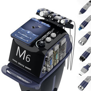 Appareil de dermabrasion 6 en 1 M6 noir avec écran 10,1 pouces 320W, machine de nettoyage du visage pour éliminer les points noirs avec jet d'oxygène et nettoyage à l'eau - Product Image 1