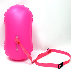 Bouée de natation gonflable portable en PVC avec logo personnalisé, réglable, pour eau libre, équipement de sécurité flottant - Product Image 3