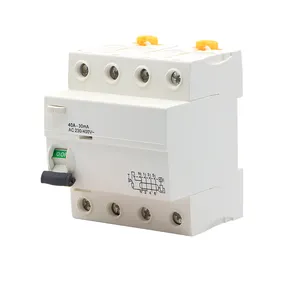 New type Hot selling 2P 4P RCD circuit breaker 4p 40A30ma RCD circuit breaker busbar connection