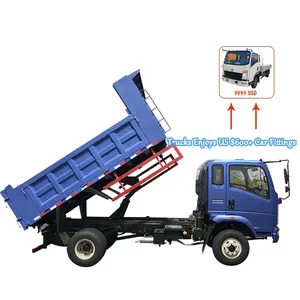 Sinotruck Howo Volquete Diesel 10 Ton Cheap 4X2 Small Hydraulic Cylinder Cargo Dump Truck Diesel Tipper Trucks