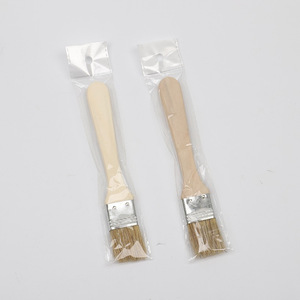 แปรงขนหมูด้ามไม้ 6 มม. แปรงทาสีบาร์บีคิวอเนกประสงค์ เครื่องมือทำความสะอาดฮาร์ดแวร์ - Product Image 1