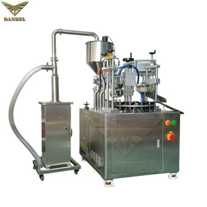 Price of Semi Automatic Ultrasonic Cosmetic Plastic Tube Filler Sealer Packing Machine For Sale