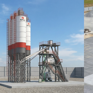 Skip Hopper Ready Mixed HZS75 75Cbm Beton mischa nlage mit JS1500 Betonmischer - Product Image 5