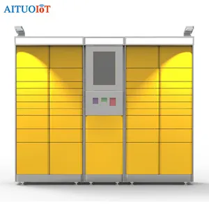 Smart Parcel Locker com 21,5 "Touch Screen Android/Windows/Linux Locker Entrega System Software & RFID QR Code Post Locker