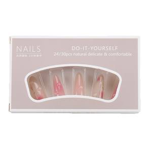 Puntas de uñas largas Color Rosa melocotón Juego de 30 piezas Tamaño falso Otoño Invierno Venta caliente Al Uñas portátiles al por mayor - Product Image 5