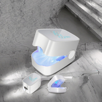 Appareil portable de nettoyage des ongles à lumière bleue LED, outil de traitement numérique des ongles des pieds et des doigts