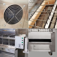Nouvelle machine à griller commerciale de conception innovante pour poulet, kebab, agneau, porc et bœuf