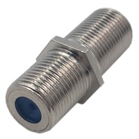 Venta caliente F hembra Adaptador 3G hembra latón Zinc níquel oro hembra F conector para adaptador Coaxial CCTV