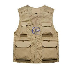 เสื้อกั๊กผู้ชายแบบซาฟารีกลางแจ้งแขนกุดสำหรับตกปลาฤดูร้อน - Product Image 3