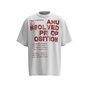เสื้อยืดผู้ชายคุณภาพสูงลายพิมพ์ตัวอักษร สไตล์อเมริกันเรโทร แบรนด์ดัง สำหรับฤดูร้อน แขนสั้น - Product Image 6