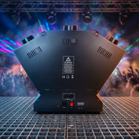 Machine à flamme DMX512 en alliage d'aluminium à 3 têtes en forme de ventilateur avec télécommande sans fil, jet de feu réel pour effets d'ambiance en bar, sur scène et en soirée