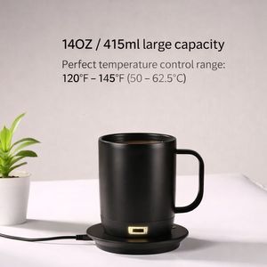 Inserti Antigoccia per Tazze da Caffè, <span class=keywords><strong>Tazza</strong></span> da Viaggio da 12 Oz con Riscaldamento, Bomboniere per Adulti, Tazze con Rilievo Senza Manico da 250 Ml - Product Image 1