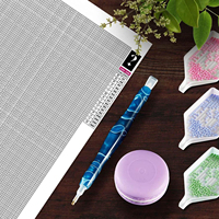 Kit de peinture au diamant mystère 5D avec toile incolore et stylo de perçage, ensemble de peintures au diamant mystérieuses de qualité supérieure