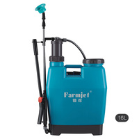 Farmjet Pompa Tekanan Tangan 16L / 18L/20L, Tangki Berat Nyaman Membawa Ransel Penyemprot Pertanian