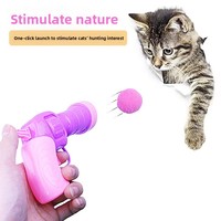 Jouet en peluche interactif pour chat, bâton lanceur silencieux, best-seller, adorable et durable, pour lutter contre l'ennui