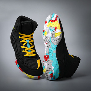Chaussures de lutte de haute qualité, durables, personnalisées, légères, antidérapantes, à tige moyenne, chaussures de lutte professionnelles pour le sport - Product Image 4