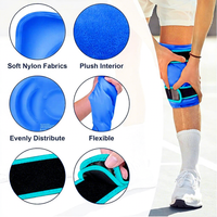 Attelle de Genou Réfrigérante Respirante Hautement Évaluée, Réutilisable, pour Thérapie par le Froid, Blessures Sportives et Tendinite