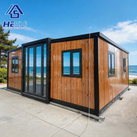 Casa Contenedor Moderna HESHi, Diseño Rectangular Prefabricado con Paneles de Madera para Uso Residencial