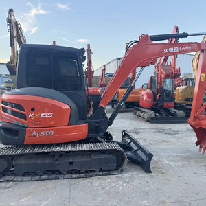 Precio directo de fábrica Excavadora usada Kubota KX165 Máquina de construcción Excavadora de segunda mano Kubota KX165 en buenas condiciones - Product Image 1