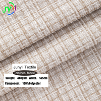 Tissu Tweed Plaid Teint en Fil 100% Polyester Personnalisé 440 g/m² Lourd Bouclé Tissé Chaud pour Manteaux Vestes Costumes Robes Femme