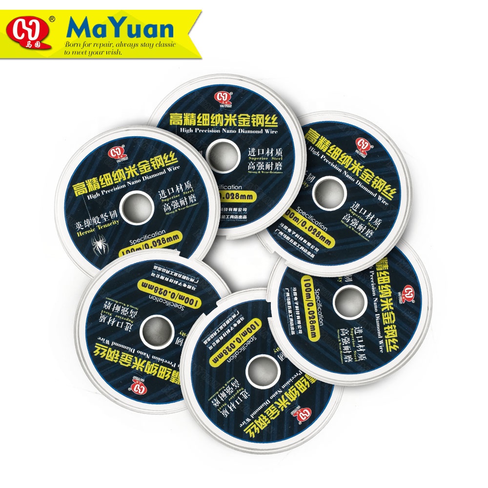 Mayuan High Preciosion 0,028 нано алмазный сплав режущий провод для мобильного телефона ЖК-стекла экрана сепаратор
