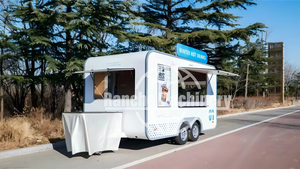 Remorque mobile extérieure de restauration rapide de barbecue chariot de Hotdog camion de nourriture à vendre aux États-Unis - Product Image 2