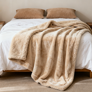 Op maat gemaakte Sherpa Fleece en Flanellen Dekbed, dubbelzijdig, ultra zacht en warm, voor de winter - Product Image 2