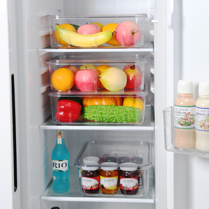 2022 Clear Home Plastic Closet <strong>Underwear</strong> <strong>Organizer</strong> with Lid Transparent Color Large Capacity Fruit Storage Boxes - Product Image 2