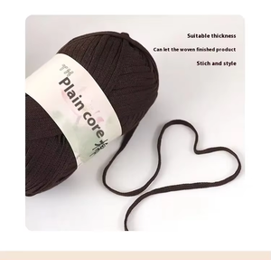 Vòng quay Melange và tự làm phong cách nhuộm may đan dệt bông polyester Crochet T-Shirt sợi - Product Image 4