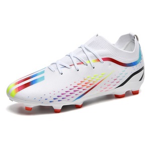 Chaussures de football pour hommes à crampons, lacets, tige synthétique, semelle intermédiaire EVA, doublure en mesh, semelle extérieure TPU, légères, respirantes, antidérapantes, printemps - Product Image 5