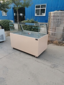 Hộp Trưng Bày Thực Phẩm Cửa Hàng Bán Lẻ Tùy Chỉnh Tủ Đông Tủ Lạnh Tủ Trưng Bày Trượt Cửa Kính Máy Làm Lạnh Thịt Tươi Mở - Product Image 4