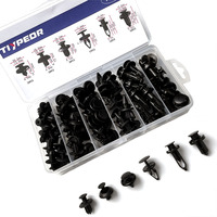 100 pièces Clips de voiture universels attaches en plastique pare-chocs ensemble pousser goupille de retenue Rivet pare-chocs porte garniture panneau attache Clip Kit